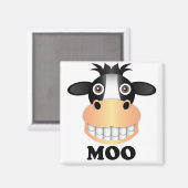 Moo - 2 inch magneet (Voorkant / Achterkant)