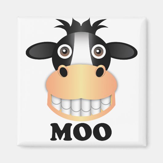 Moo - 2 inch magneet (Voorkant)