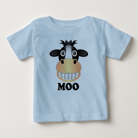 Moo - Baby Fine Jersey T-shirt  (Devant)