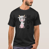 Moo Baby Koe boer Boerderij dierland leven T-shirt (Voorkant)