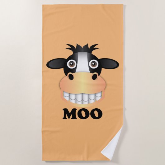 Moo - Beach Towel Strandlaken (Voorkant)