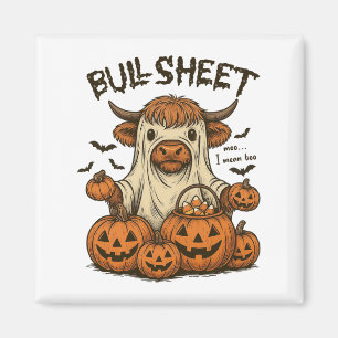 Moo... Boo Bullsheet Highland Koe Ghost Hal Magneet