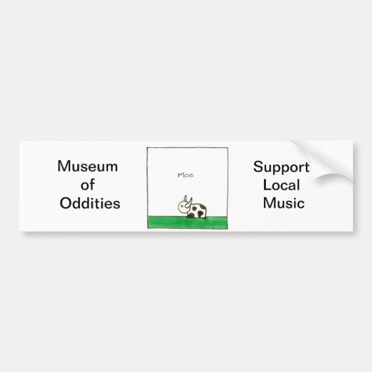Moo Bumpersticker (Voorkant)