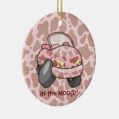 Moo Car Ceramic Ornament (Rechts)