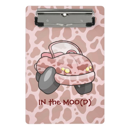 Moo Car Mini Klembord (Voorkant)