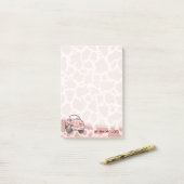Moo Car Post-it® Notes (Op bureau)
