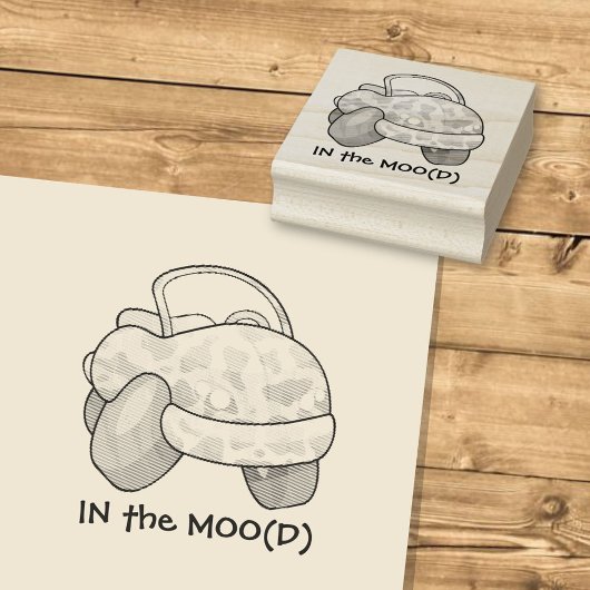 Moo Car Rubberstempel
