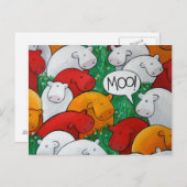 'Moo ! ' Cartes postales (Devant / Derrière)