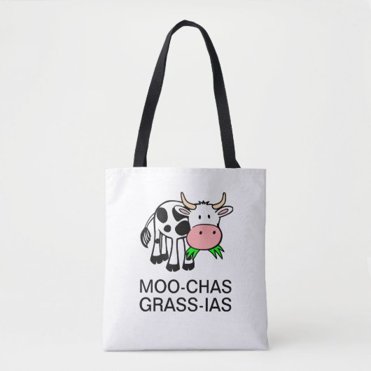 Moo-chas Grass-ias (Muchas Gracias) Bag Draagtas (Voorkant)