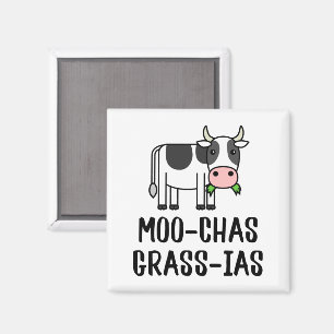Moo-chas Grass-ias, Muchas Gracias geschenken Kalf Magneet