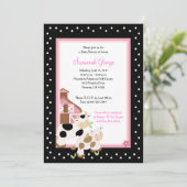 Moo Cow Farm Barnyard Baby Shower Invitations 5x7 (Debout devant)