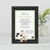 Moo Cow Farm Barnyard Baby Shower Invitations 5x7 (Debout devant)