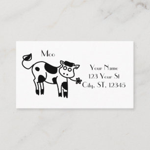 Moo Cow Thunder_Cove Visitekaartje
