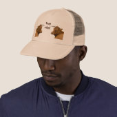 Moo! Cute en leuke koe Trucker Pet (In situ)