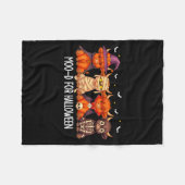 Moo-d For Halloween Boo Ghost Highland Cow Hallowe Fleece Deken (Voorkant (Horizontaal))