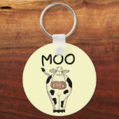 Moo de T-shirts en de Giften van de Koe Sleutelhanger (Voorkant)