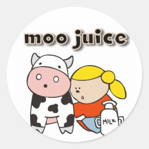 Moo de T-shirts en de Giften van het Sap Ronde Sticker