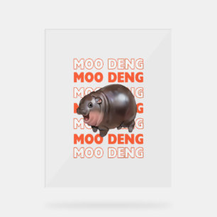 Moo deng Baby Hippo Humeur rétro T-shirt vintage