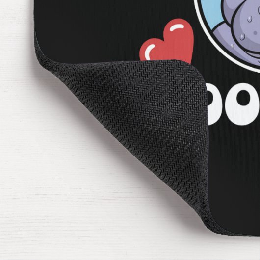 Moo Deng Bouncy Pig in het Thaise Afbeelding Baby  Muismat (Hoek)