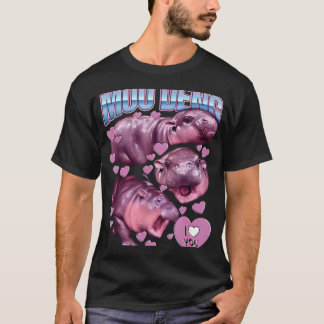 MOO-DENG DE BEROEMDE BABY PIGMY HIPPO MOODENG T-SHIRT