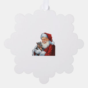 Moo Deng De Hippo-held redt de feestdagen van de K Ornament Kaart