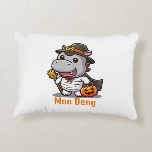 Moo Deng Halloween Coussin (Dos)