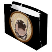 Moo Deng Hippo Groot Cadeauzakje (Achterkant Gekanteld)