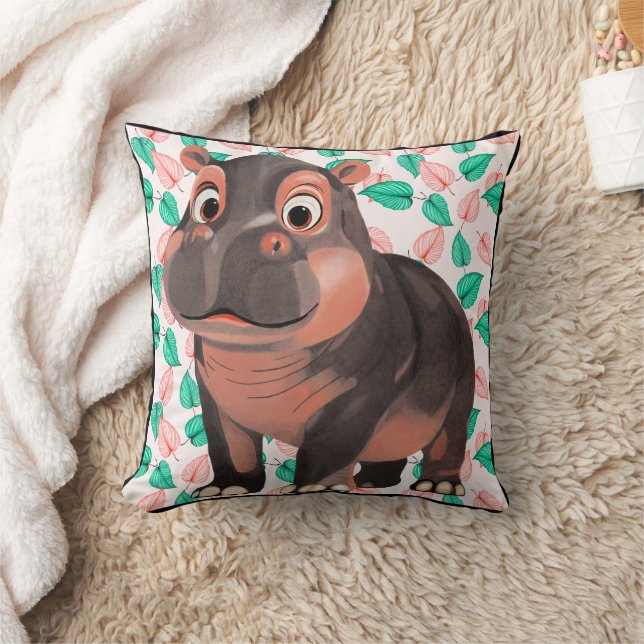 Moo Deng Hippo Kussen (Deken)