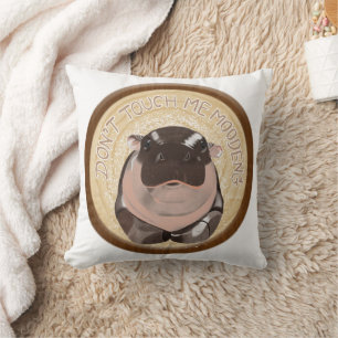 Moo Deng Hippo Kussen