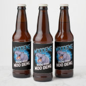 MOO DENG Hippo Ride The MOO DENG Bier Etiket (Flessen)