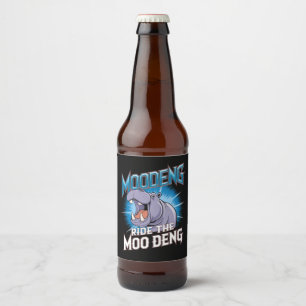 MOO DENG Hippo Ride The MOO DENG Bier Etiket