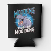 MOO DENG Hippo Ride The MOO DENG Blikjeskoeler (Voorkant)