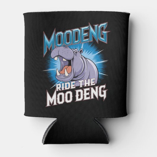 MOO DENG Hippo Ride The MOO DENG Blikjeskoeler (Voorkant)