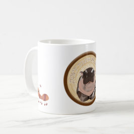 Moo Deng Hippo voor vrolijk kerstfeest Koffiemok