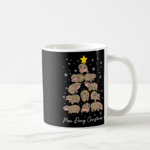 Moo Deng Kerstboom Grappig Schattige Ba Koffiemok
