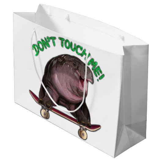 Moo Deng Nijlpaard Groot Cadeauzakje (Achterkant Gekanteld)