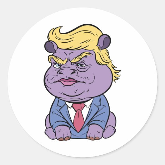 Moo Deng Pour Les Stickers Trump, Donald Trump 202 (Devant)