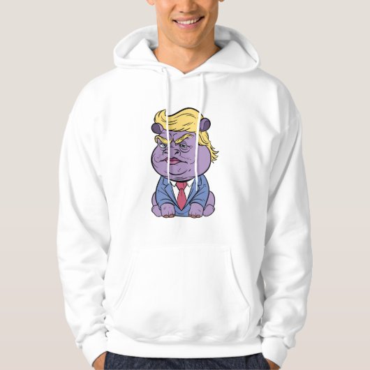 Moo Deng Pour Les Sweat - shirts à capuche Trump,  (Devant)