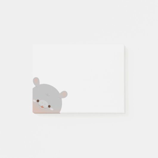 Moo Deng Pygmy Hippo Post-It Notes (Devant)