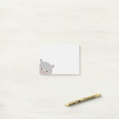 Moo Deng Pygmy Hippo Post-It Notes (Sur un bureau)