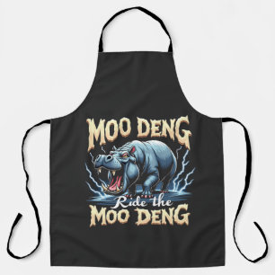 Moo Deng Ride the Moo Deng Funny Hippo Schort