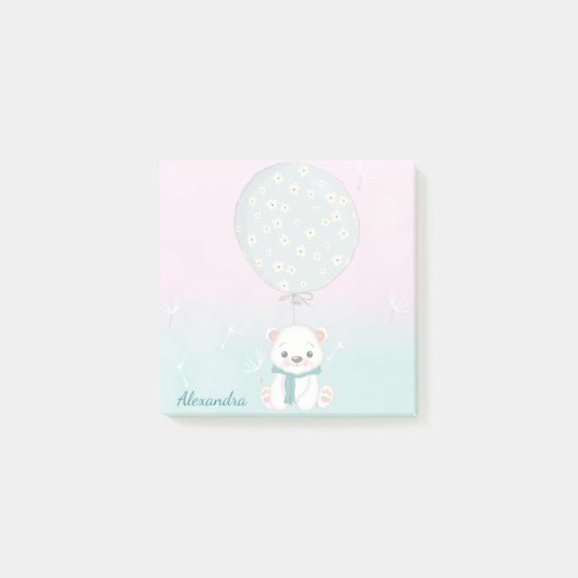 Moo Dier Aquarel Moderne School Post-it® Notes (Voorkant)
