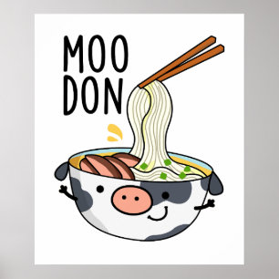 Moo-don Grappige Udon Grappen Poster