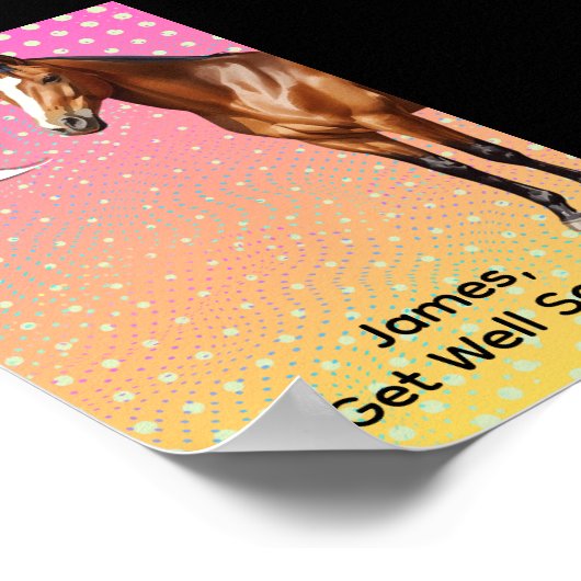 moo get well horse poster (Coin)