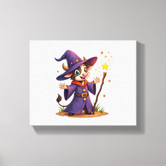 Moo-Gician de Koe tovenaar Canvas Afdruk (Voorkant)