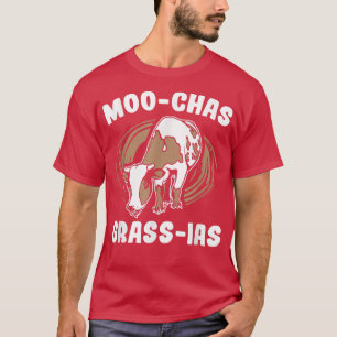 Moo Grass Ranch Farmer Farming Animal Koe T-shirt