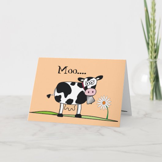 Moo-Happy Mudders Day Kaart (Voorkant)