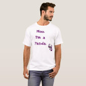 "Moo.I AM T-shirt d'un panda" (Devant entier)