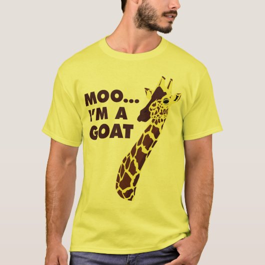 Moo... Ik ben een geit - Giraffe T-shirt (Voorkant)