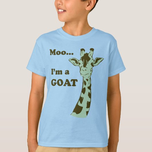Moo...ik ben een GOAT Kinder Shirt (Voorkant)